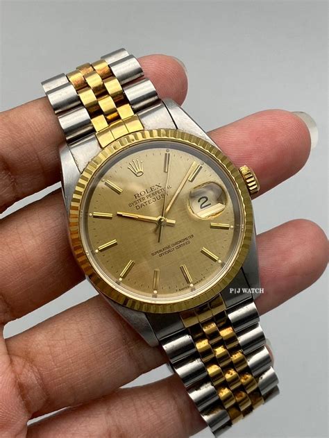 Rolex Datejust 36 16233 NOS / Tritium Linen Dial 